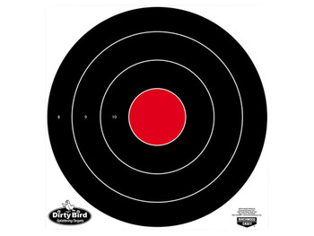 Birchwood Casey 35185 Dirty Bird 17.25" Bullseye Tagboard Hanging Black/White 5 Pack