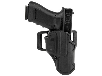 Blackhawk 410700BKR T-Series L2C Non-Light Bearing OWB Black Polymer Belt Slide Compatible w/Glock 17/22/31/34/41/47 Right Hand