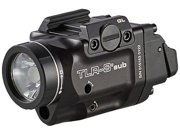 Streamlight 69411 TLR-8 Sub Gun Light with Red Laser Black Anodized 500 Lumens White LED Glock 43X