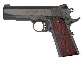 Colt Mfg O4942XE Commander Combat 9mm Luger 9+1 4.25" Steel Barrel, Blued Serrated Carbon Steel Slide, Blued Carbon Steel Frame w/Beavertail, Black Cherry G10 Grip, Ambidextrous