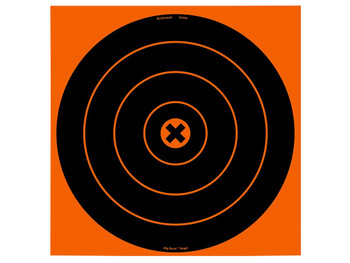 Birchwood Casey 36123 Big Burst Revealing Target Self-Adhesive Paper Black/Orange 12" Bullseye 3 Pack