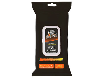 Dead Down Wind 13725 Black Premium Wash Cloth Odor Eliminator Unscented Scent 40 Count