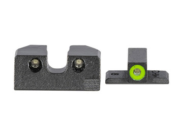 Meprolight USA 401103111 Hyper-Bright Green Tritium Green Outline Front Sight-Green Tritium Black Outline Rear Sig Sauer P-Series