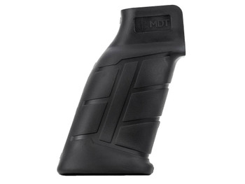 Mdt Sporting Goods Inc 103419BLK Elite Pistol Grip Black Polymer, Integrated Palm Swell, Fits AR Platform