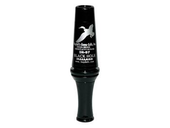 Haydel's Game Calls BH07 Black Hole Open Call Double Reed Mallard Sounds Attracts Ducks Black Polycarbonate