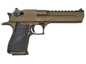 Magnum Research DE50BB Desert Eagle Mark XIX 50 AE 6" 7+1 Burnt Bronze Cerakote Carbon Steel Frame & Slide Black Rubber Grip