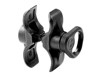 Magpul MAG493BLK Forward Sling Mount made of Steel with Melonite Black Finish for Mossberg 590 & 590AL with Magpul SGA Stock