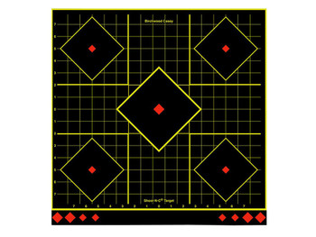 Birchwood Casey 34175 Shoot-N-C Reactive Target Self-Adhesive Paper Multi Color 17.75" 5-Diamond 5 Pack