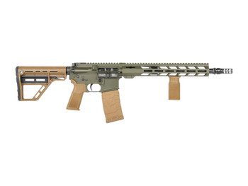 Patriot Ordnance Factory 02549 P-15 Base SMU 300 Blackout 30+1 13.75" Black Nitride Match Grade Barrel, Olive Drab Cerakote Aluminum Receiver w/Picatinny Rail, M-LOK Handguard, Amend2 Adjustable OD Gr