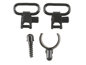 Uncle Mike's 15932 Magnum Band Swivel Set made of Steel with Blued Finish, 1" Loop Size, Quick Detach 115 SG-2 Style for Most 12 Gauge Shotguns
