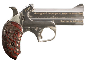 Bond Arms PT2A Protect the 2nd Amendment Original 45 Colt/410 Gauge 2rd Shot 4.25" Rosewood Grips Right Hand