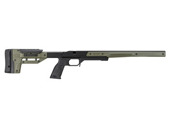 Mdt Sporting Goods Inc 106159ODG Oryx Chassis OD Green/Black Aluminum, Adj. Cheekrest, M-LOK Forend, AR-Style Grip, Barricade Stop, Fits Short Action Howa 1500 & Weatherby Vanguard