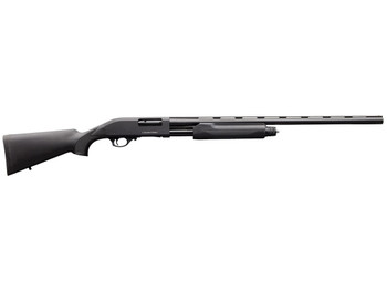 Charles Daly 930223 301 Full Size 20 Gauge Pump 3" 4+1 26" Blued Vent Rib Barrel, Black Anodized Aluminum Grooved Receiver, Fixed Black Synthetic Stock, Right Hand