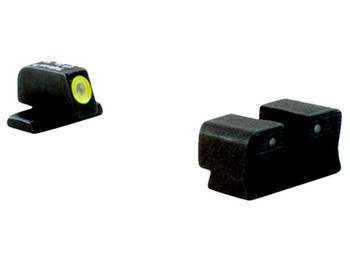 Trijicon 600573 HD Night Sights Green/Tritium Yellow Outline Front Sight-Green Tritium Black Outline Rear Sight Sig Sauer P225/P226/P228 #8 Front/#8 Rear