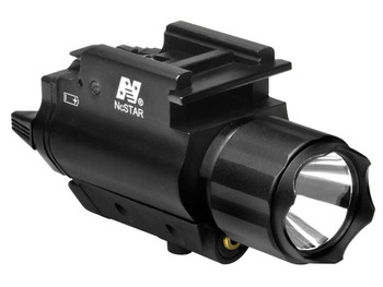 NcStar AQPFLS FlashLight & Red Laser Black Anodized 200 Lumens White Cree LED