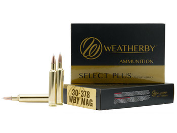 Weatherby B303180TTSX Select Plus 30-378WthbyMag 180gr Barnes Tipped TSX Lead Free 20 Per Box/10 Case