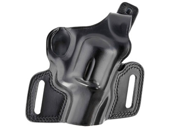 Galco SIL212B Silhouette OWB Black Leather, Fits 1911/3-5" Barrel, Belt Slide Mount, Right Hand