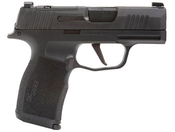 Sig Sauer 365X9BXR3PMS10 P365X Micro-Compact 9mm Luger 10+1 3.10" Black Steel Barrel, Black Nitron Optic Ready/Serrated Slide & Frame w/Sig Rail, Black Polymer Grips, Right Hand