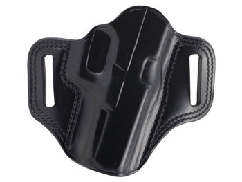 Galco CM228B Combat Master OWB Black Leather Belt Slide Compatible w/Glock 20/21/37, Belt 1.75" Wide Right Hand