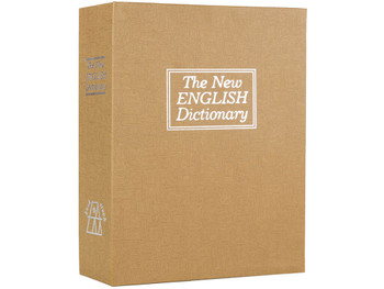 Bulldog BD1182 Deluxe Diversion Book Safe Combination Entry Brown Steel Holds 1 Handgun 7.75" L x 10.50" W x 2.50" D