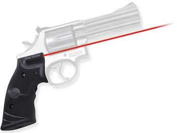 Crimson Trace 011280 Lasergrips Fits S&W K & L Frames Square Butt, Red Laser 633nM Wavelength 5mW Output, Black Polymer
