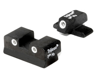 Trijicon 600448 Bright & Tough Night Sights Green/Tritium White Outline Front Sight-Green/Tritium White Outline Rear Sight Sig Sauer P225/P226/P228 #8 Front/#8 Rear