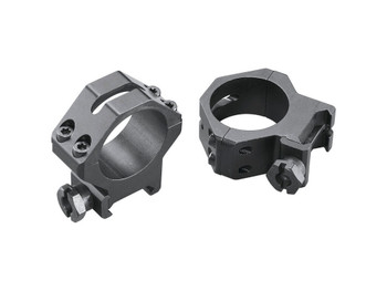 Weaver Mounts 48365 Four-Hole Skeleton Rings Matte Black 30mm Medium