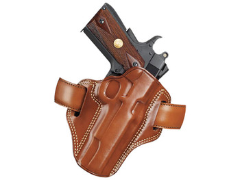 Galco CM112 Combat Master OWB Tan Leather Belt Slide Fits S&W K Frame Fits Ruger Security-Six Right Hand