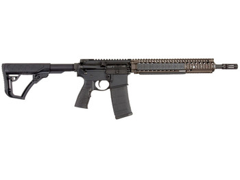 Daniel Defense 0208806027055 DDM4 M4A1 *CA Compliant 5.56x45mm NATO 14" 10+1 Black Hard Coat Anodized 6 Position w/SoftTouch Overmolding Stock with Flat Dark Earth Handguard