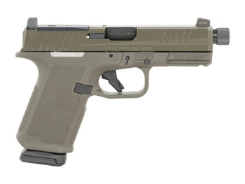 Ruger 19440 RXM Sports South Exclusive Compact 9mm Luger 15+1 4" Black FNC Nitride Threaded Barrel, OD Green Alloy Steel Optic Ready/Serrated Slide, OD Green Polymer Frame w/Accessory Rail, Textured