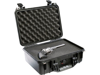 Pelican 1450000110 Protector Case Black Polypropylene Holds Handgun