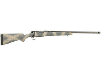 Bergara Rifles B14S522CF B-14 Ridge Carbon Wilderness 6.5 Creedmoor 4+1 22" Carbon Fiber Wrapped Barrel, Gray Cerakote Steel Receiver, SoftTouch Woodland Camo Fixed American Style Stock, Right Hand
