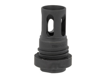 Yankee Hill 431536A Mini QD Flash Hider Black Phosphate Steel with 1/2"-36 tpi Threads & 2.13" OAL for 5.56x45mm NATO AR-Platform