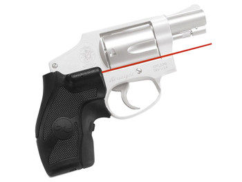 Crimson Trace 011680 Lasergrips Fits S&W J Frame Round Butt, Red Laser Black Polymer