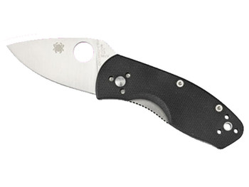 Spyderco C148GP Ambitious 2.25" Folding Drop Point Plain 8Cr13MoV SS Blade Black G10 Handle Includes Pocket Clip