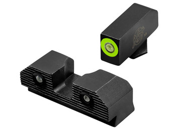 XS Sights GLR203P6G R3D 2.0 Night Sights fits Glock Black | Green Tritium Green Outline Front Sight Green Tritium Rear Sight