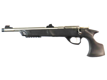 Crickett KSA696 Adult Pistol 22 LR 1rd 10.50" Stainless Steel Threaded Barrel w/Cap, Williams Fire Sights, Integrated Picatinny Accessory Rail, Synthetic Grip, Rebounding Firing Pin Safety