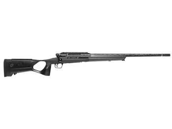 Savage Arms 58105 Impulse KLYM 6.5 PRC 2+1 24" Carbon Fiber Threaded Barrel, Black Aluminum Receiver w/Picatinny Rail, Black Custom by FBT Synthetic Stock, Ambidextrous