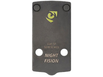 Night Fision GLKOP507KSCMOS Pistol Optic Mount Black Stainless Steel Fits Holosun 507K/407K Compatible w/ Glock 43X/48
