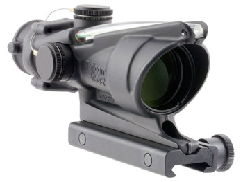 Trijicon 100224 ACOG Black Hardcoat Anodized 4x32mm Illuminated Green Horseshoe .223/5.56 BDC Reticle