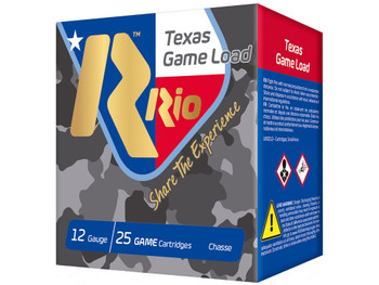 Rio Ammunition TGHV3675TX Texas Game Load High Velocity 12Gauge 2.75" 1 1/4oz 7.5Shot 25 Per Box/10 Case