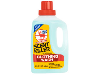 Wildlife Research 54633 Super Charged Clothing Wash Odor Eliminator Odorless Scent 32oz Bottle