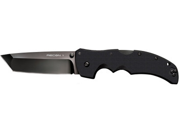 Cold Steel CS27BT Recon 1 4" Folding Tanto Plain DLC Coated American S35VN Blade/ Black Textured G10 Handle Includes Pocket Clip