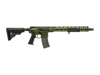Griffin Armament MK2RECCEWHG-W MK2 RECCE 223 Wylde 30+1 16.10" Black Anodized Barrel, Warhawk Green Anodized Aluminum Receiver w/Picatinny Rail, M-LOK Handguard, Griffin Extreme Condition Black Polyme