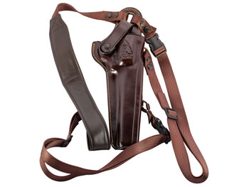 Galco KK130H Kodiak Chest Holster Havana Brown Leather Shoulder/Torso Strap Fits Ruger Super Redhawk 7.50" Right Hand