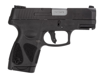 Taurus 1G2S931 G2S Compact Frame 9mm Luger 7+1 3.26" Matte Stainless Steel Barrel, Matte Black Serrated Alloy Steel Slide, Black Polymer Frame w/Picatinny Rail & Polymer Grip, Right Hand
