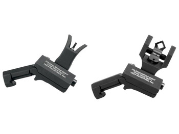 Troy Ind SSIG45SMDBT00 45 Degree Offset BattleSight Set M4 Front& Diopter Rear Black Hardcoat Anodized