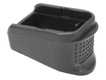 Pachmayr 03880 Grip Extender Extended 2rd Compatible w/Glock 26/27/33/39, Black Polymer 2 Per Pack