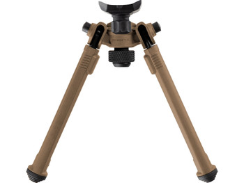 Magpul MAG1075-FDE Bipod made of Aluminum with Flat Dark Earth Finish, Sling Stud Attachment, 6.30-10.30" Vertical Adjustment & Rubber Feet for AR-Platform
