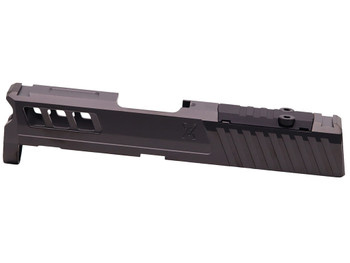 True Precision Inc TPSHCSBCRMS Axiom Optic Cut Slide Fits Springfield Hellcat Black DLC Anodized 416R Stainless Steel